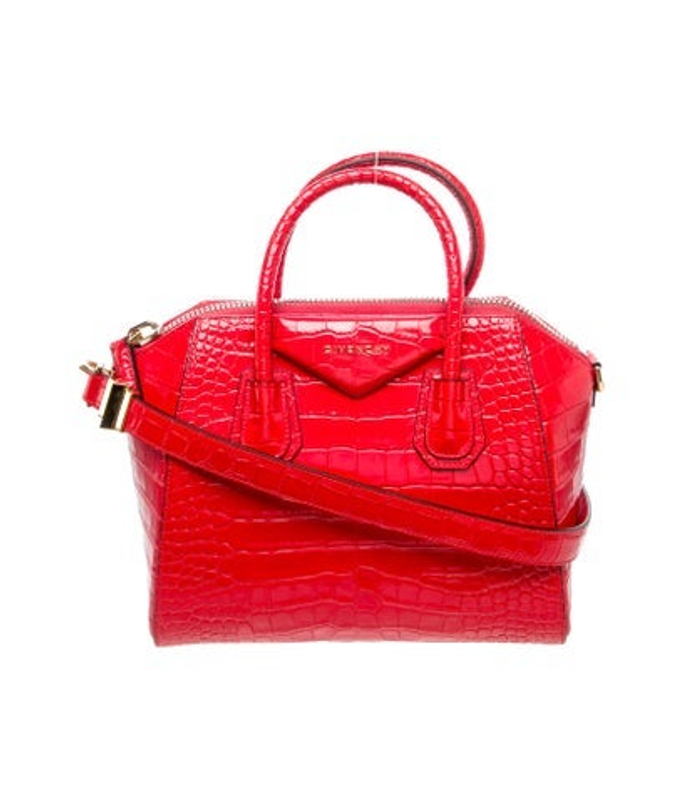 Givenchy Embossed Leather Top Handle Bag Small