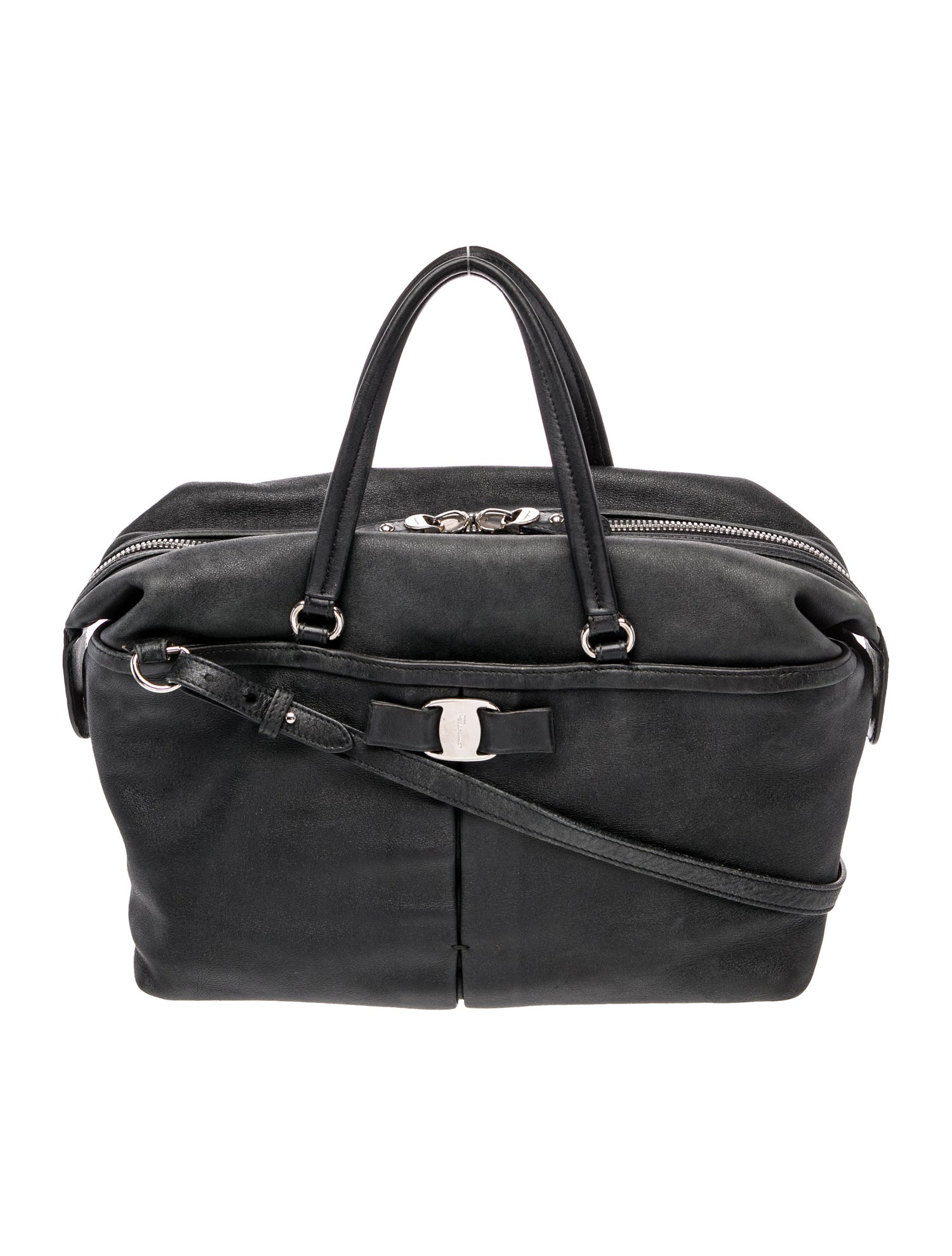 Leather Top Handle Bag