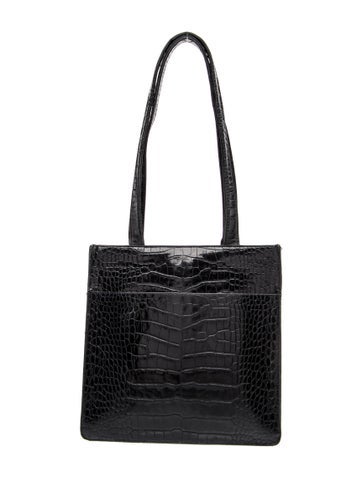 Embossed Leather Shoulder Bag