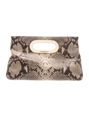 Embossed Leather Top Handle Bag