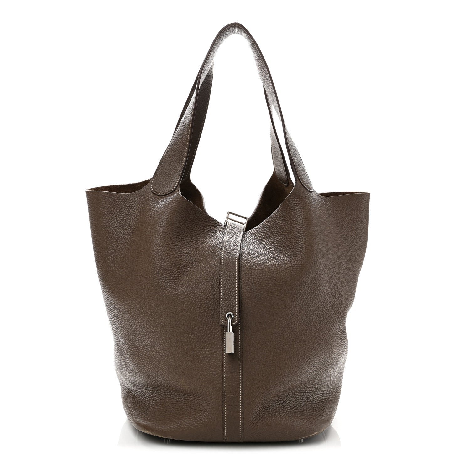 Hermes Taurillon Clemence Picotin Lock TGM Etoupe