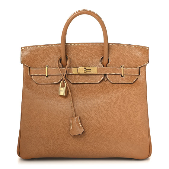 Hermes Ardennes HAC Birkin 32 Naturelle