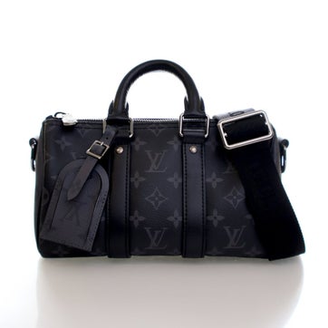 Louis Vuitton Monogram Eclipse Keepall Bandouliere 25