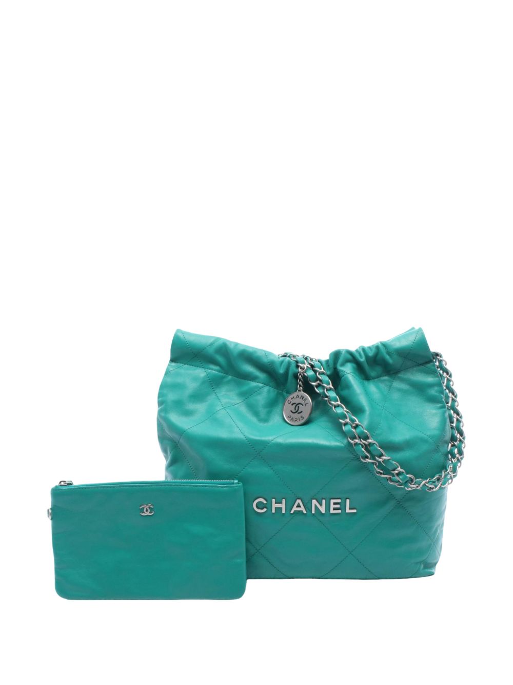 2021-2026 Small Quilted Shiny Calfskin Chain 22 Handbag tote bag