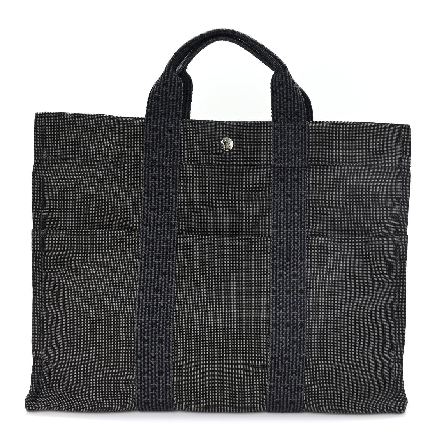 Hermes Hermes Canvas Herline MM Tote Grey