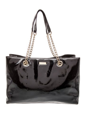 Patent Leather Top Handle Bag