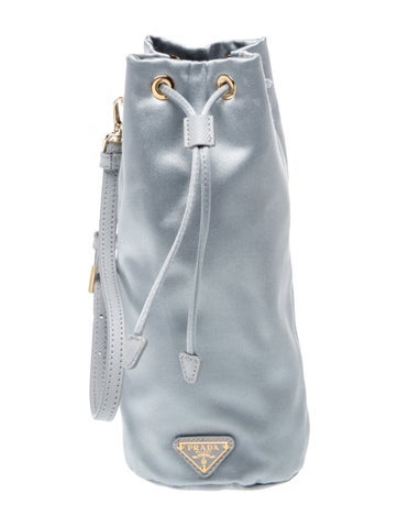Enameled Metal Triangle Bucket Bag