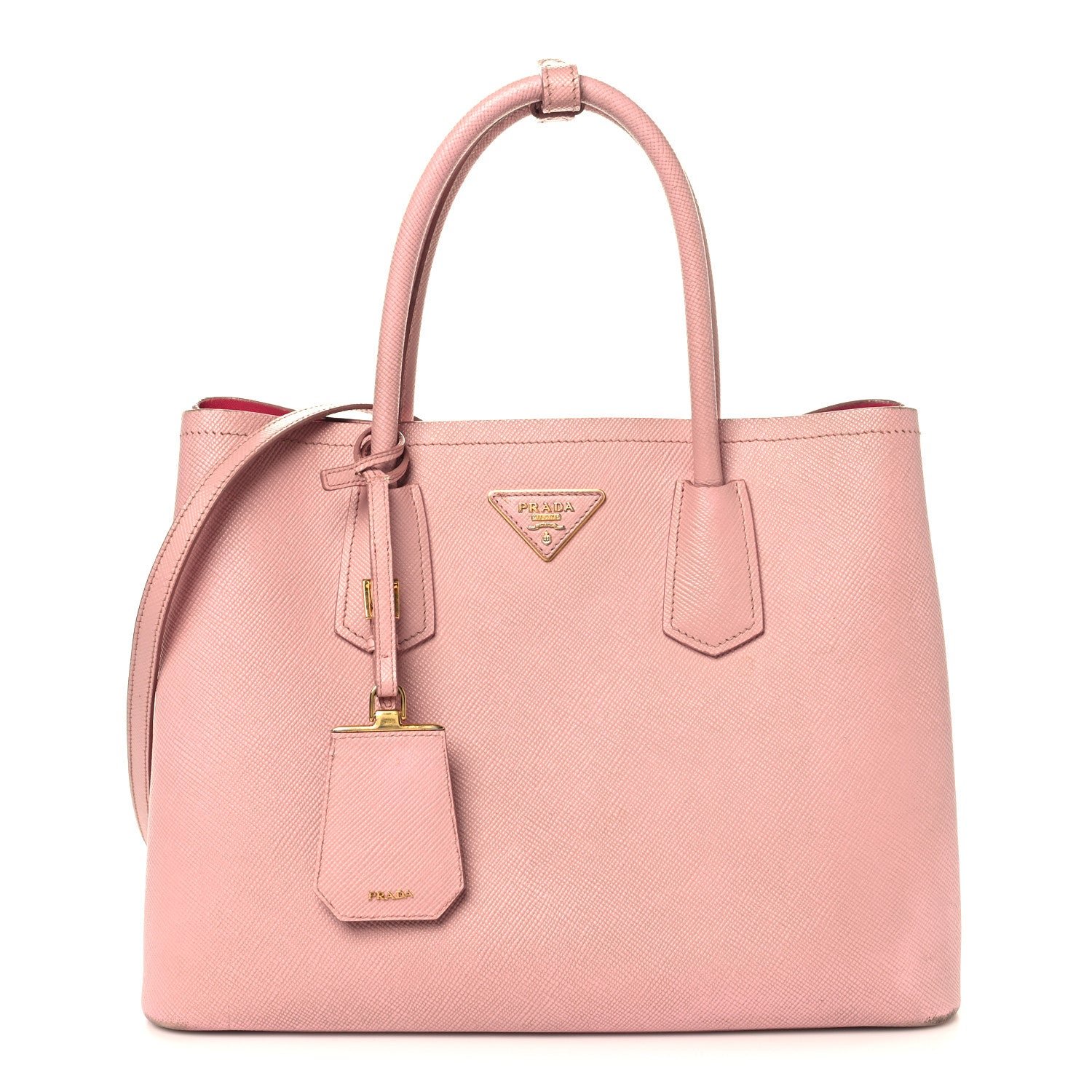 Prada Saffiano Cuir Medium Double Bag Pesco
