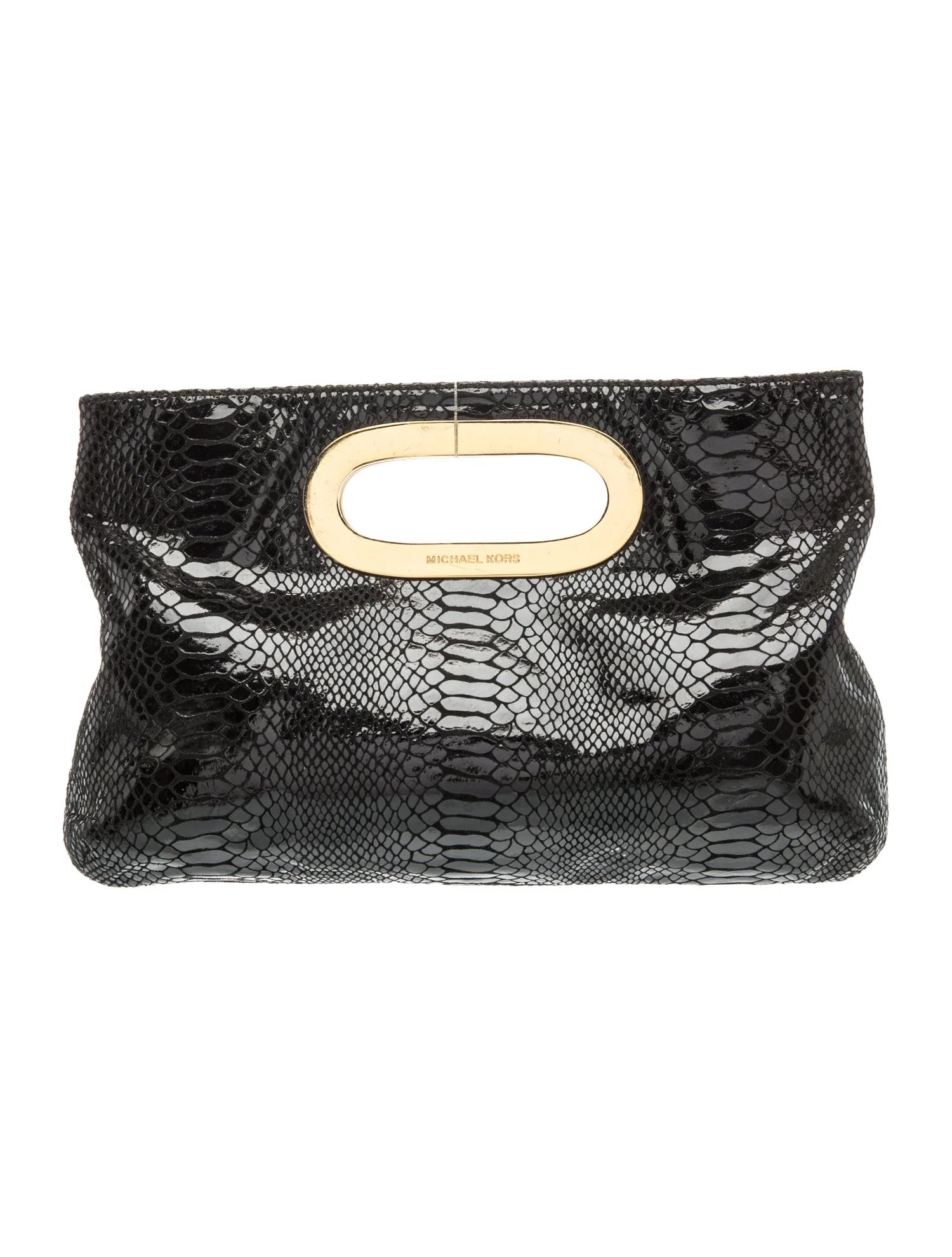 Embossed Leather Clutch