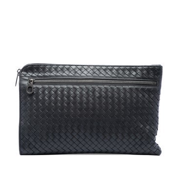 Leather Nappa Intrecciato Clutch