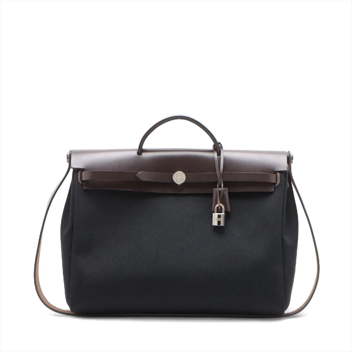 Hermès Yale bag zip messenger 39 Twal Military x Vash Hunter Black × Brown Silve