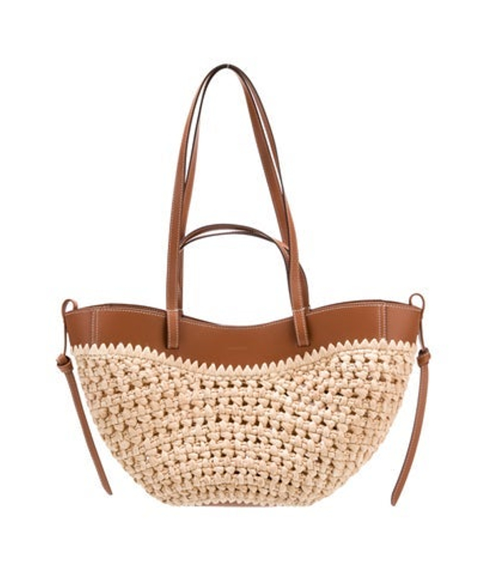 Polene Raffia Shoulder Bag