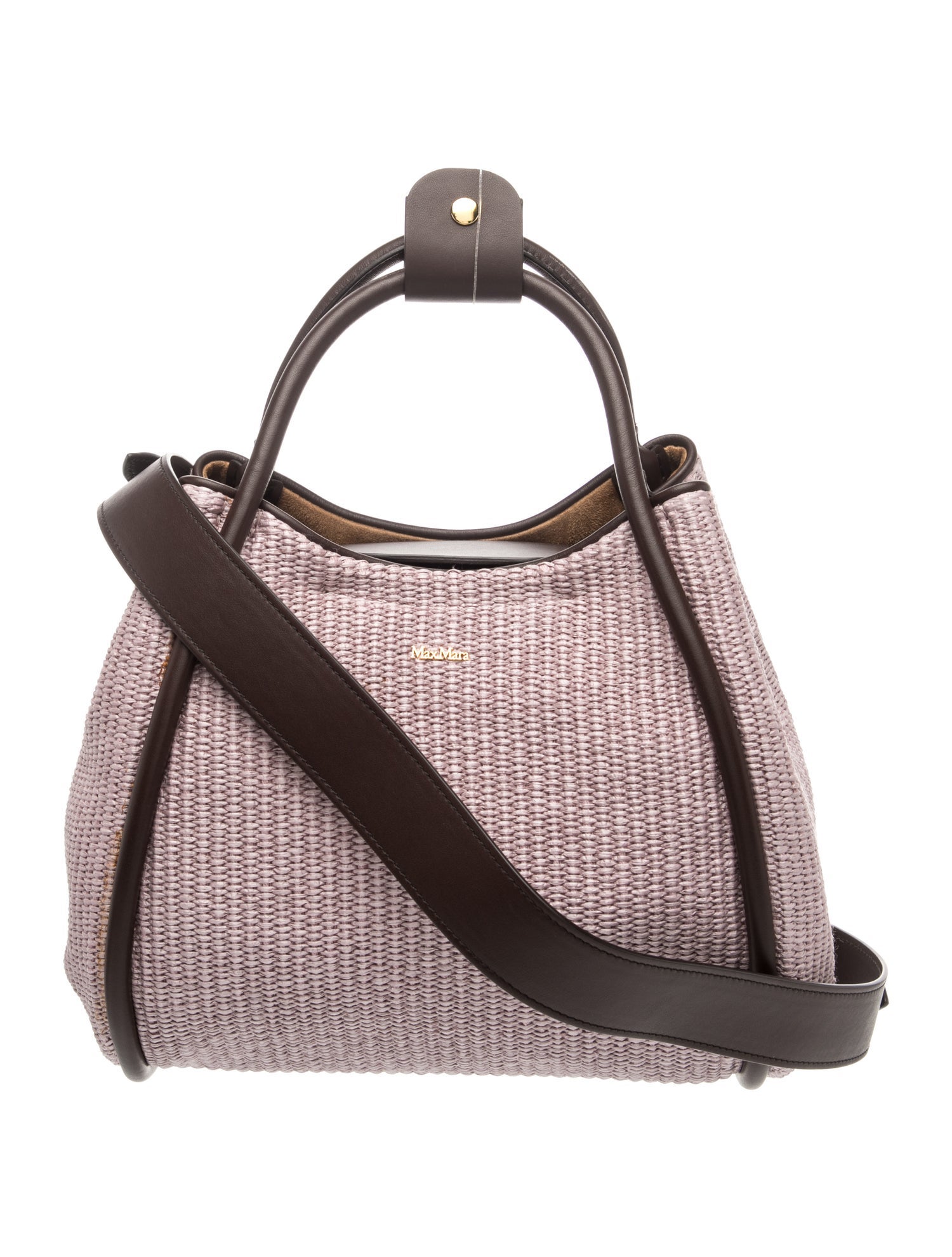 Max Mara Straw Top Handle Bag