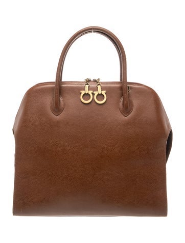 Leather Top Handle Bag