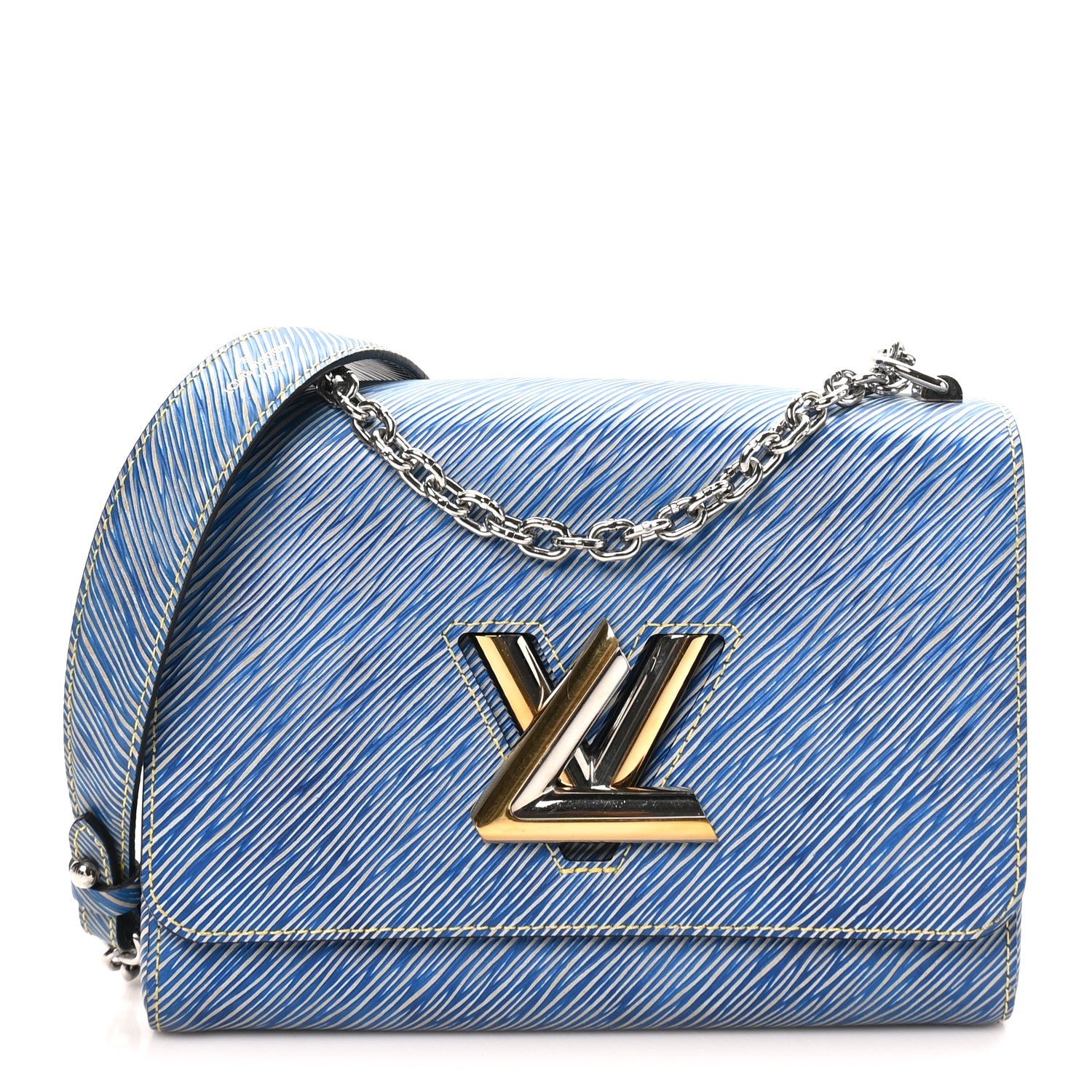Louis Vuitton Epi Twist Shoulder Bag MM Denim Light