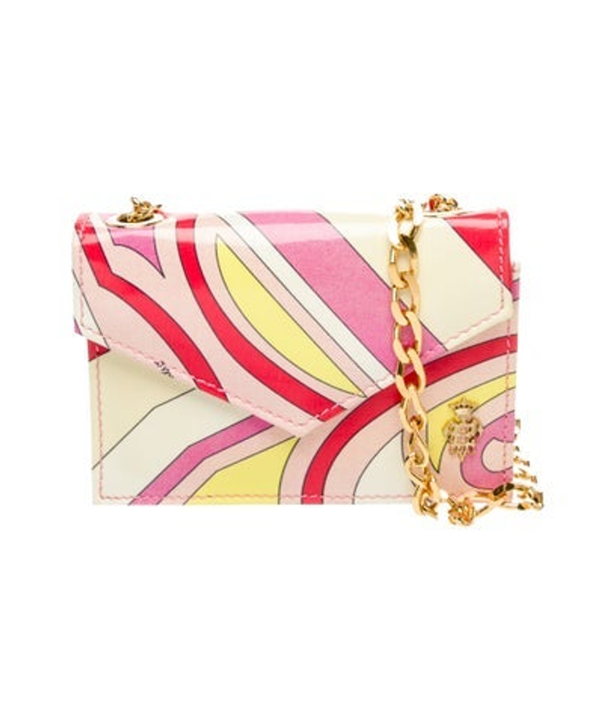 Emilio Pucci Pucci Patent Leather Shoulder Bag