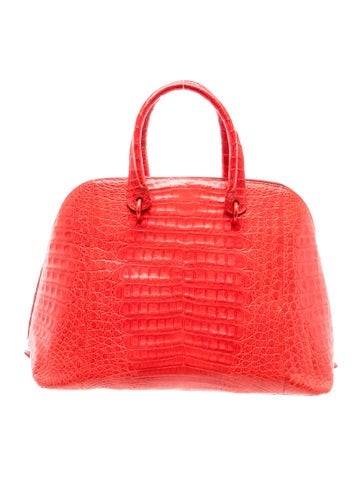 Crocodile Top Handle Bag