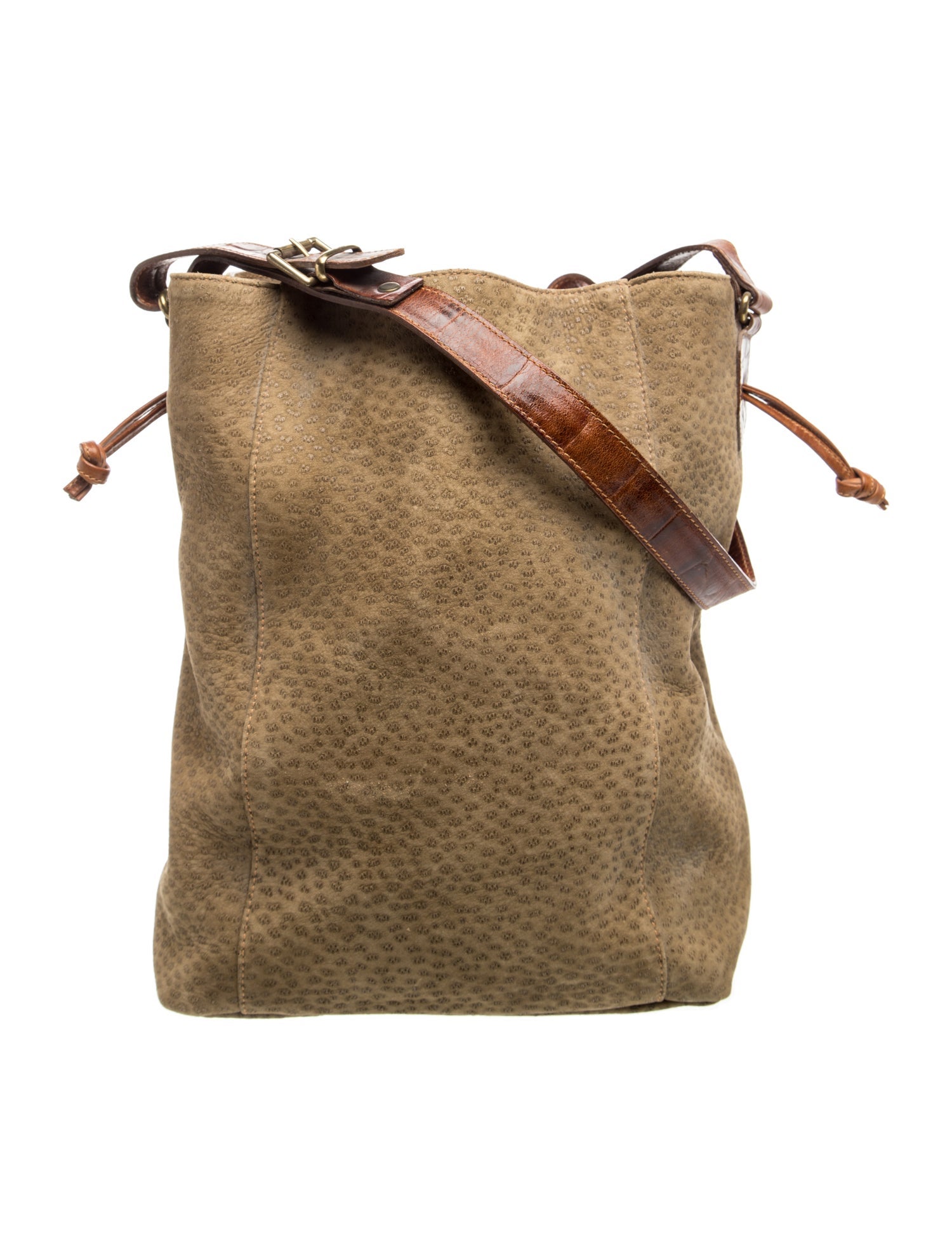 Suede Bucket Bag