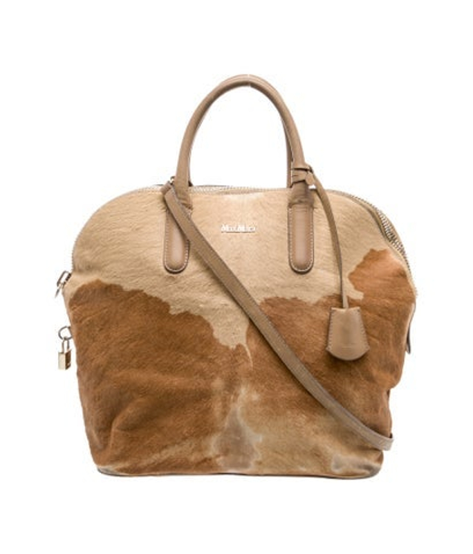 Max Mara Mara Ponyhair Top Handle Bag