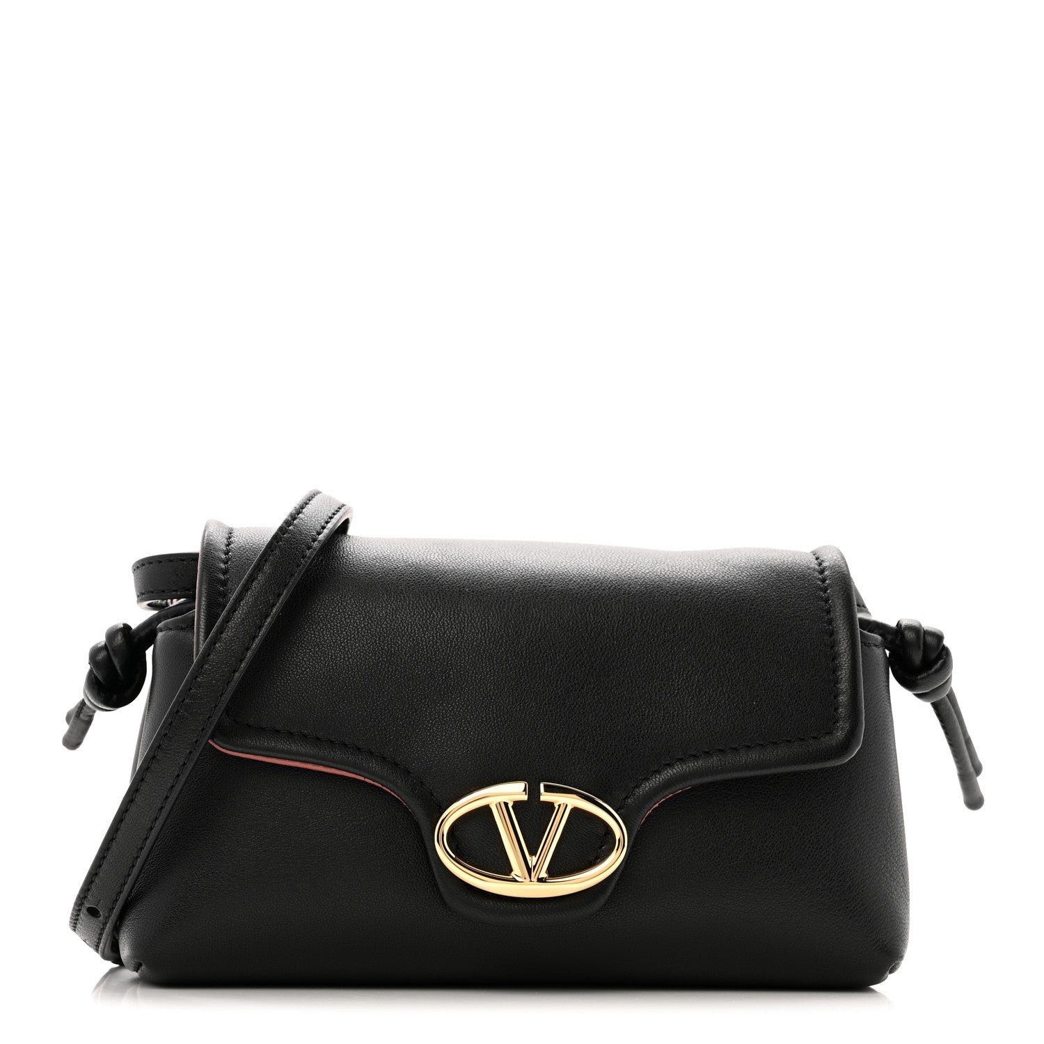 Valentino Garavani Lambskin Vlogo Mini Crossbody Bag Black