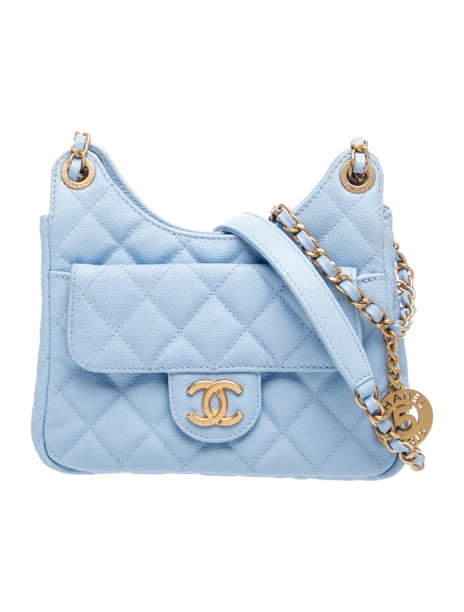 Small Wavy CC Hobo
