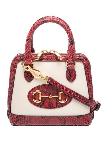 Snakeskin Horsebit 19 Mini