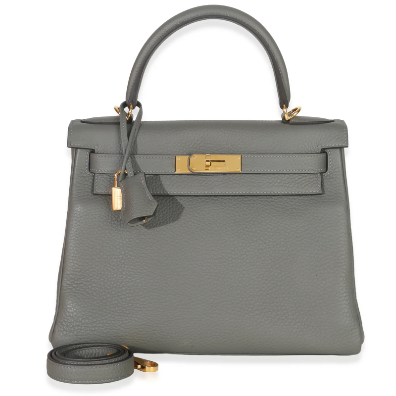 Gris Meyer Clemence Retourne Kelly 28 Gold Hardware, 2022