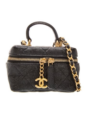 Mini Top Handle Vanity Case w/ Chain