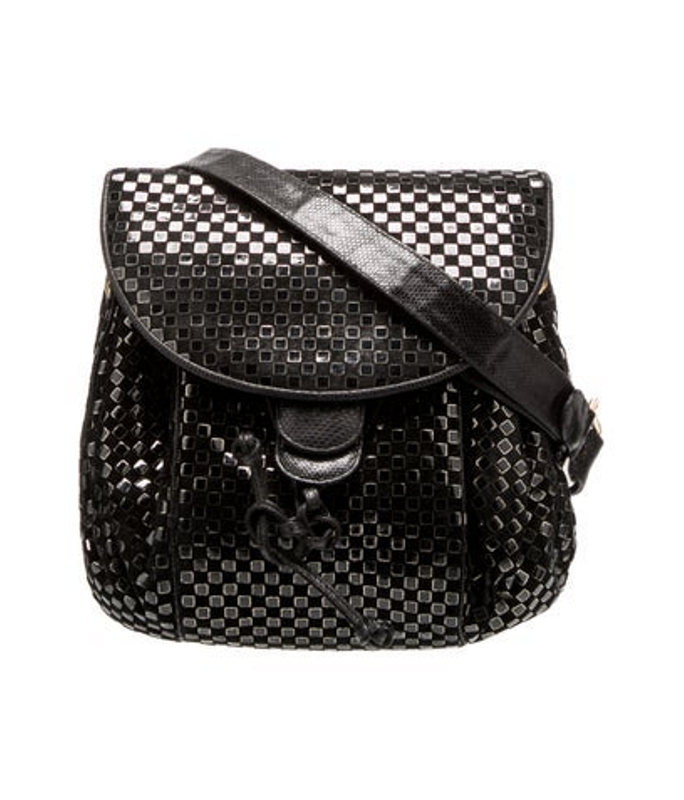 Judith Leiber Leiber Suede Crossbody Bag