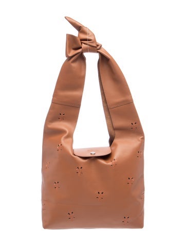 Longchamp Leather knot bag