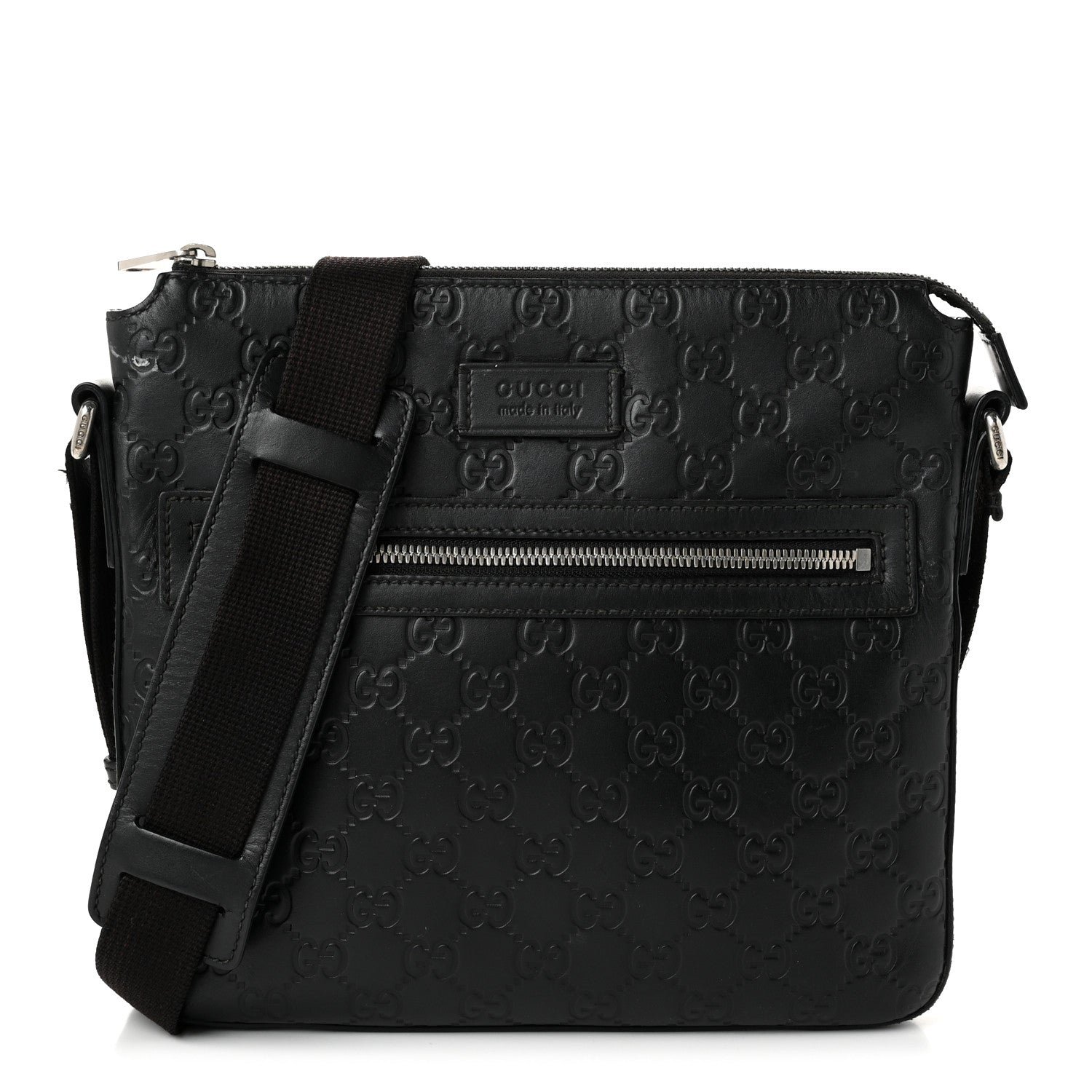 Guccissima Signature Small Messenger Bag Black