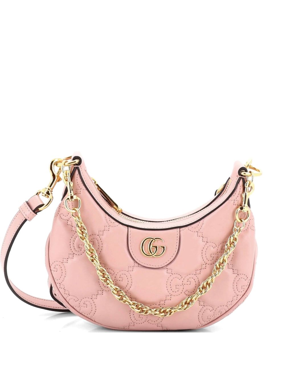 Half Moon Hobo GG Matelasse Leather Mini shoulder bag