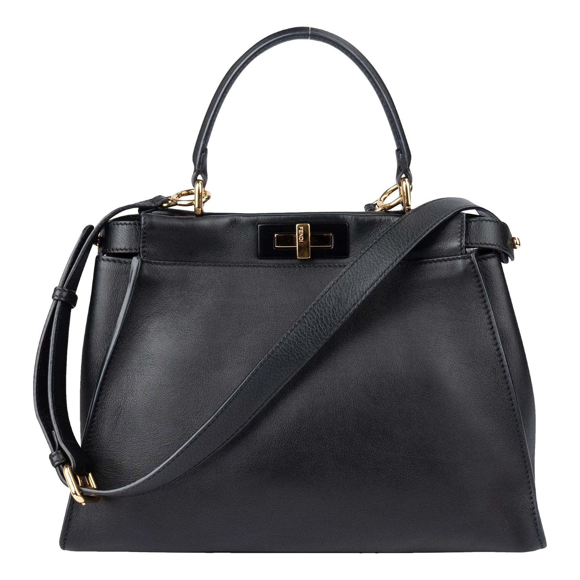 Peekaboo leather handbag
