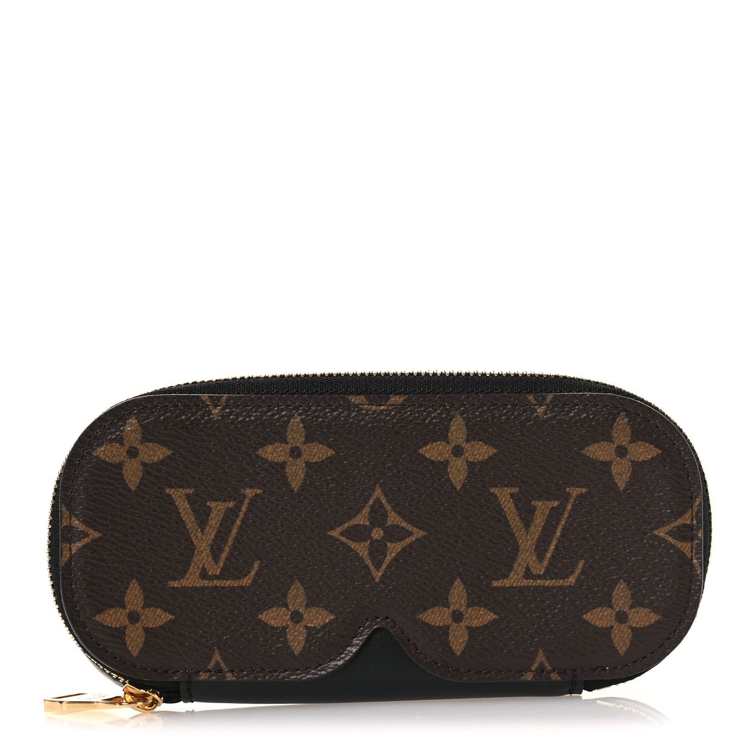 Louis Vuitton Monogram Emilie Zippered Sunglasses Case Black