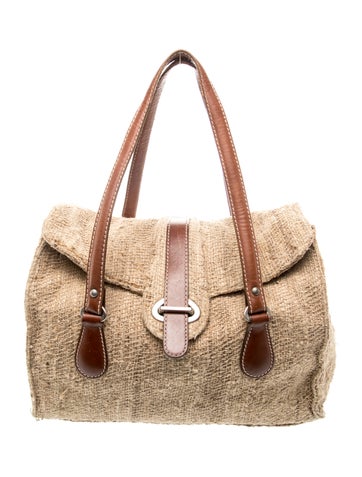 Jute Top Handle Bag