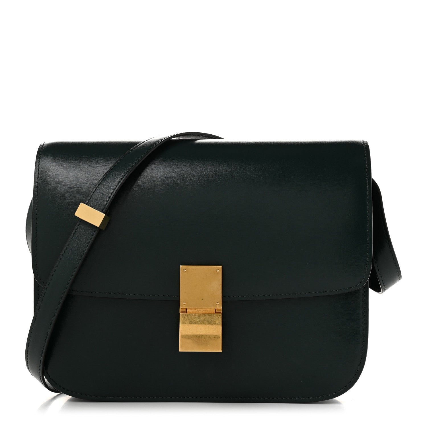 Celine Box Calfskin Medium Classic Box Flap Bag Amazone