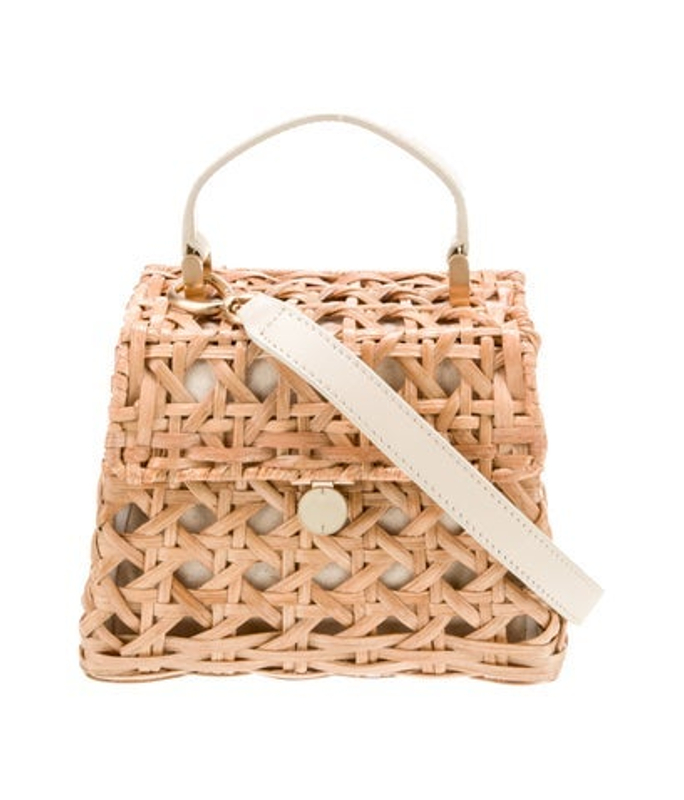 Cult Gaia Gaia Rattan Top Handle Bag