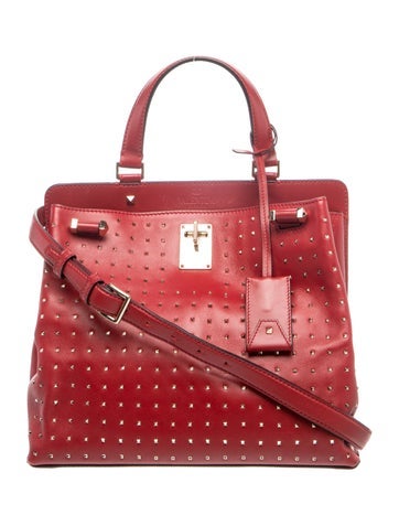 Rockstud Top Handle Bag