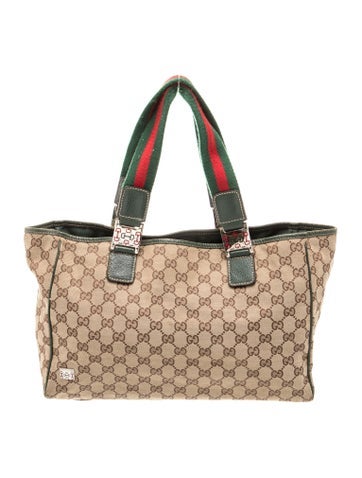 GG Canvas Top Handle Bag Medium Vintage