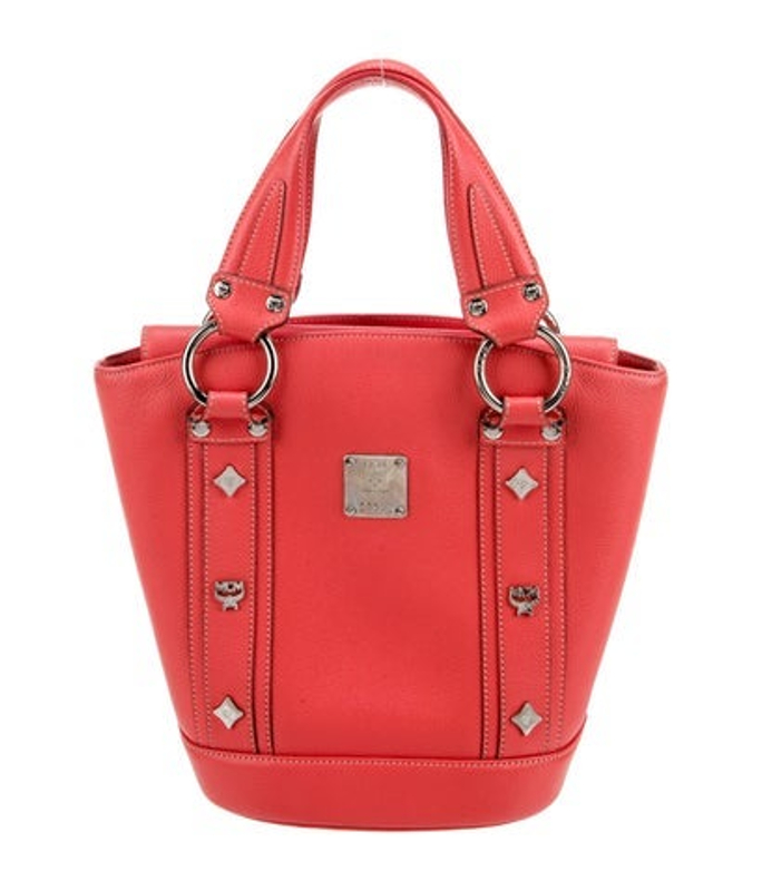 MCM Leather Top Handle Bag