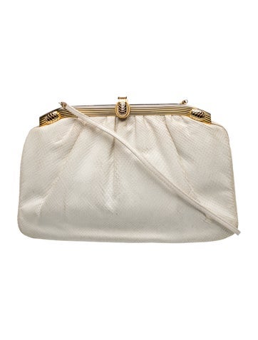 Embossed Leather Evening Bag