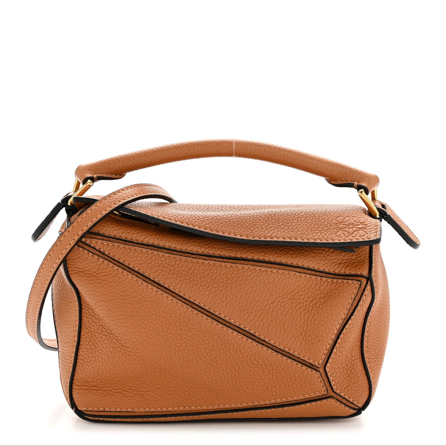 Loewe Loewe Calfskin Mini Puzzle Bag Tan