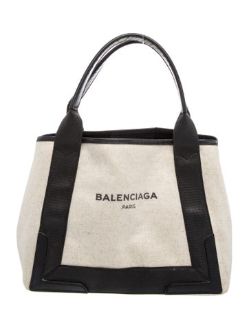 Canvas Navy Small Cabas Small