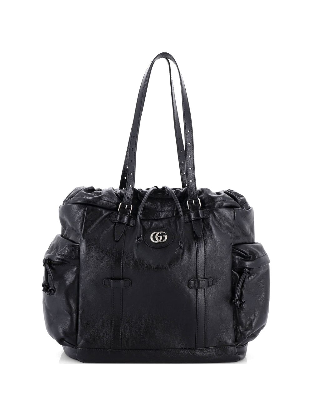 Tonal GG Drawstring Leather tote bag