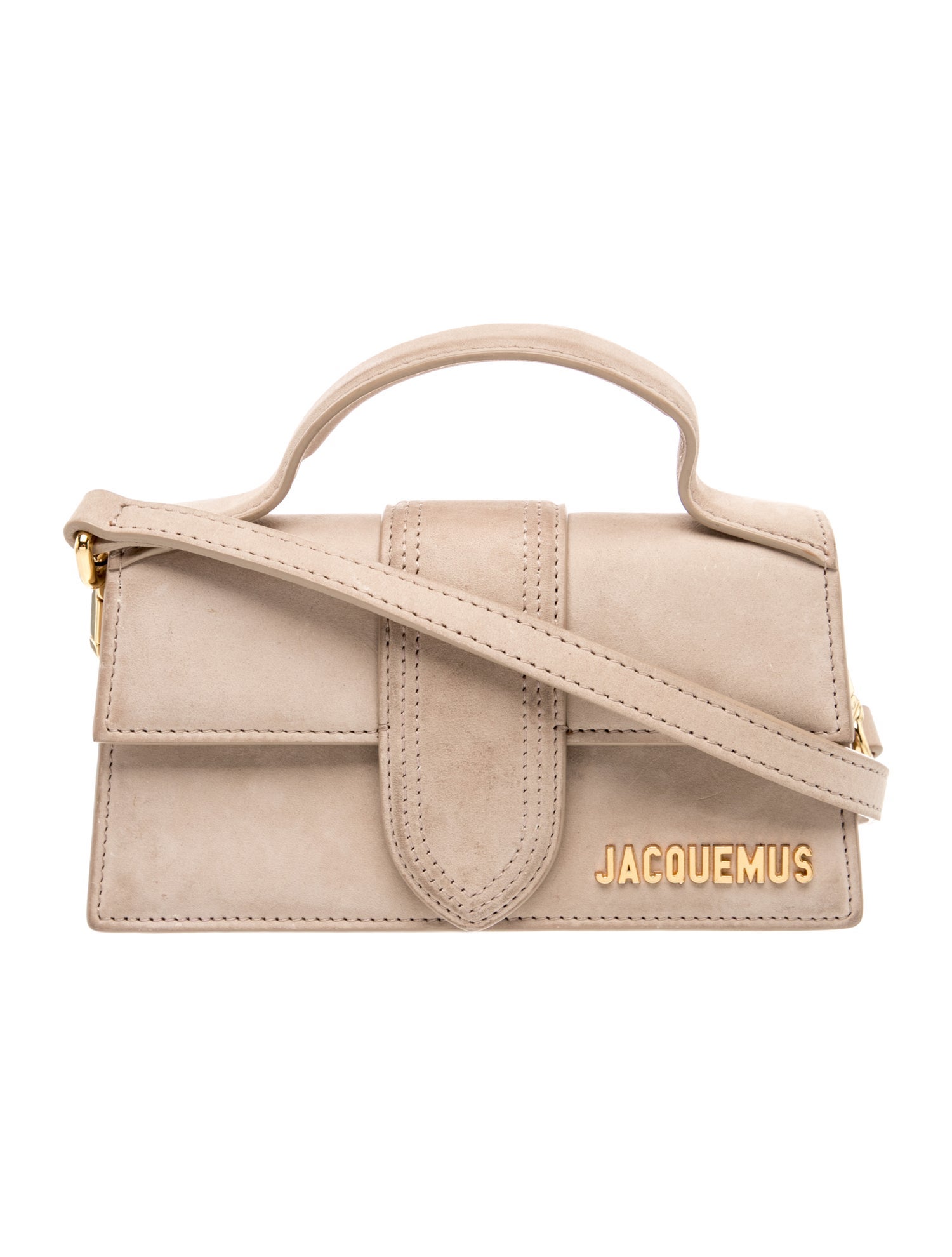 Suede JACQUEMUS "The Bambino" Bag Small