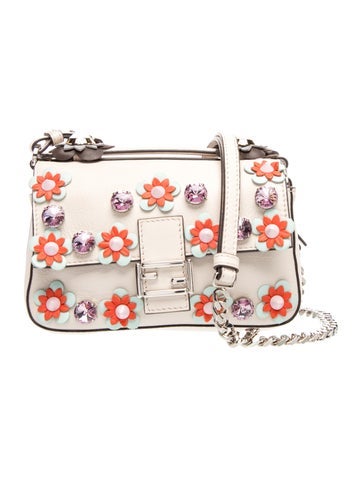 Fendi Flowerland Double Flap Baguette
