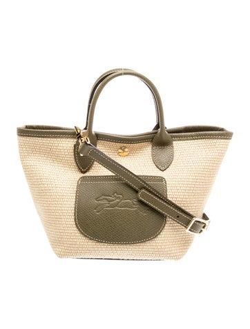 Straw Top Handle Bag