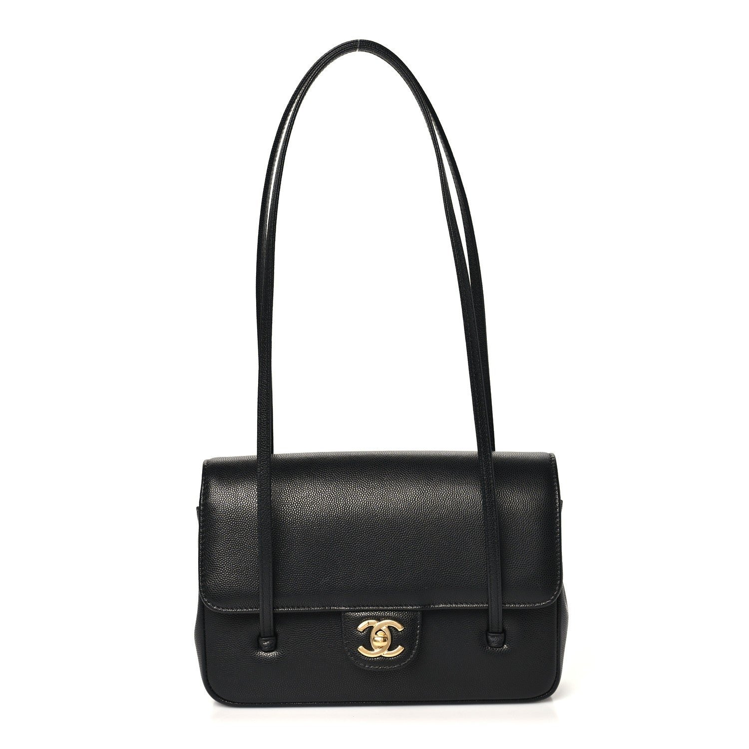 Chanel Shiny Caviar Preppy Coco Small Flap Black