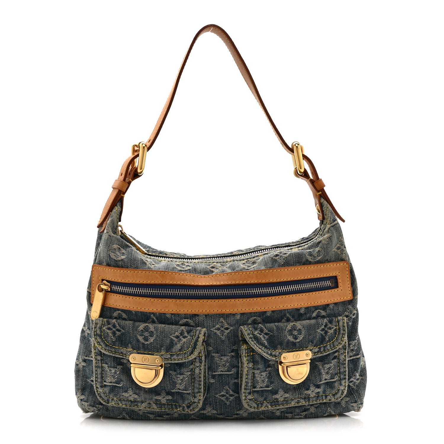 Louis Vuitton Monogram Denim Baggy PM Blue