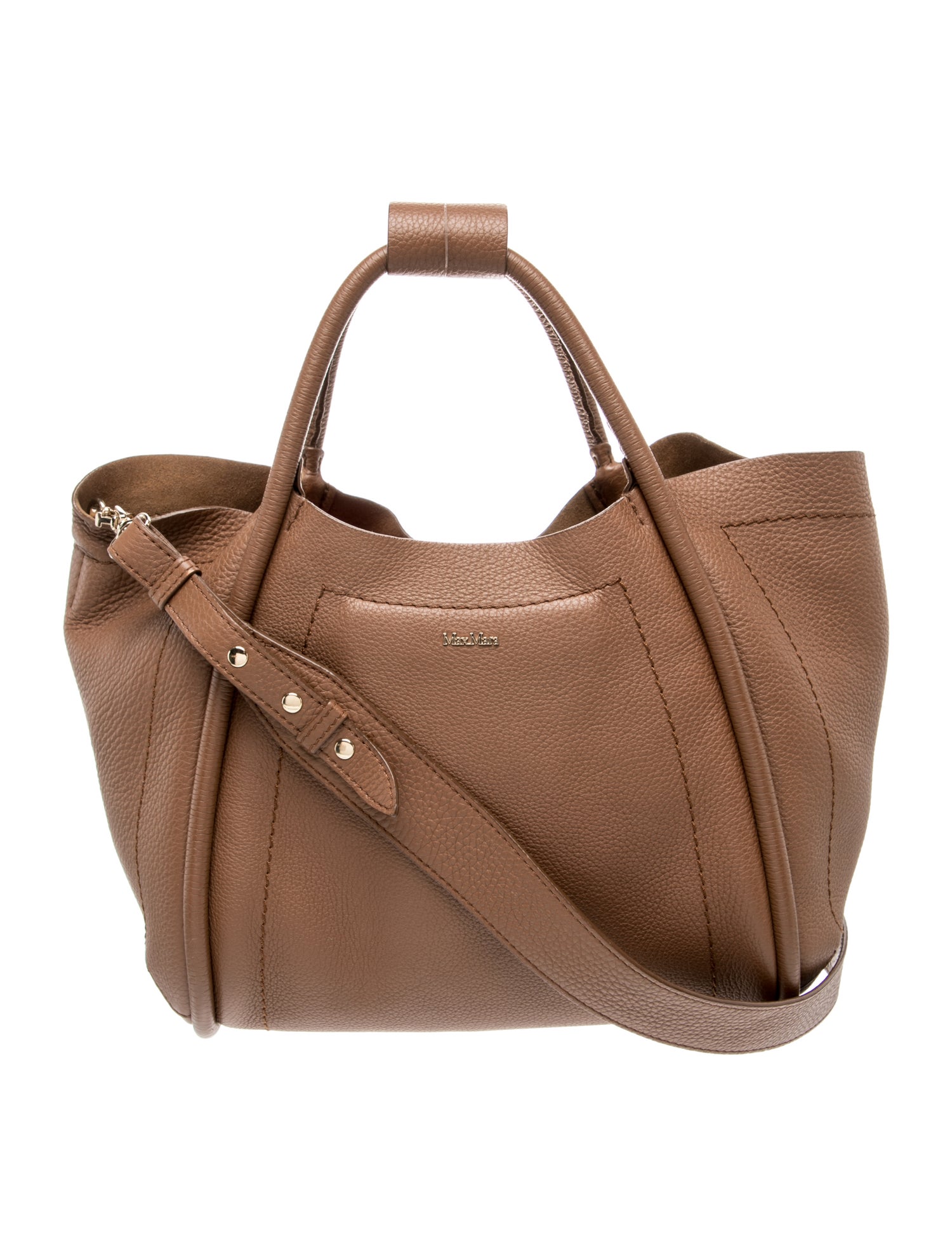 Max Mara Leather Top Handle Bag